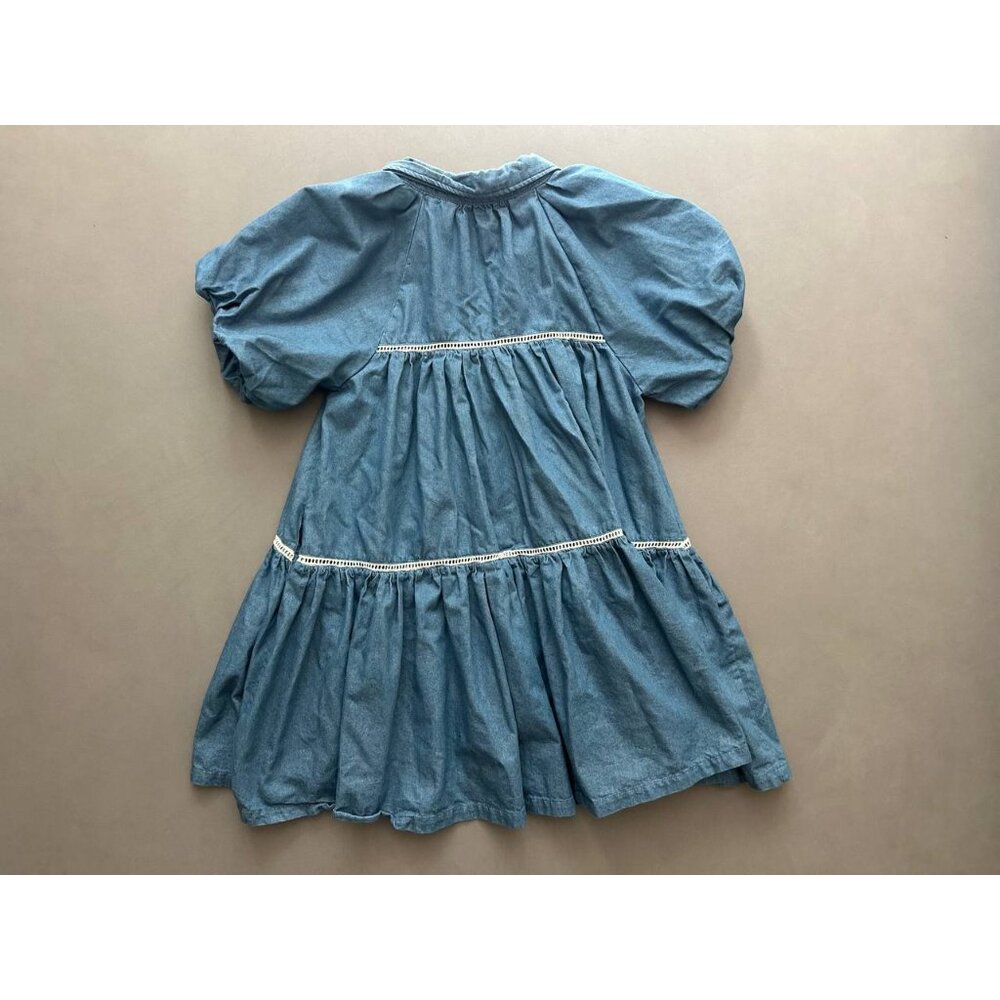 EN SAISON Tara Chambray Mini Babydoll Dress Size S - Picture 3 of 8